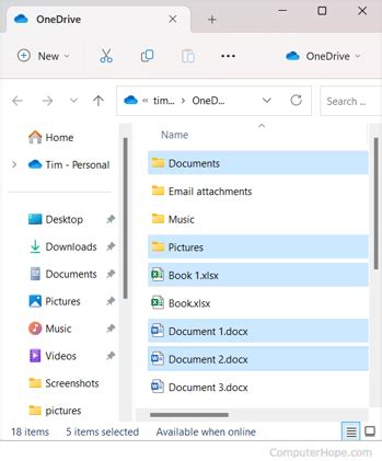 How To Select Or Highlight Multiple Files And Folders