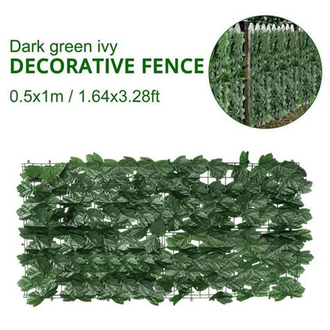 M Artificial Hedge Fake Ivy Leaf Garden Fence Privacy Screening Roll