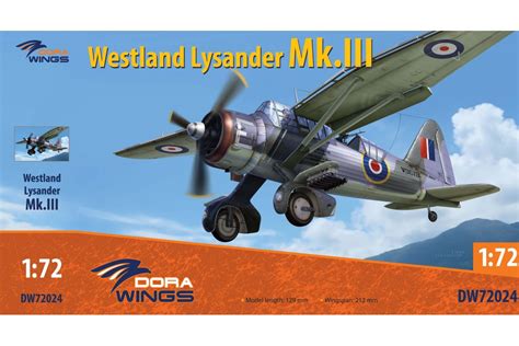 Westland Lysander Mk.III - 1/72 scale model construction kit