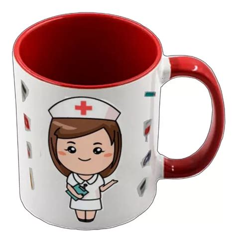 Taza Personalizada De Color Enfermera Con Nombre Regalo MercadoLibre