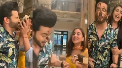 Dheeraj Dhoopar Aka Karan Birthday On The Sets Of Kundali Bhagya Shraddha Arya Youtube