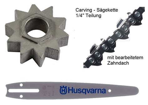 Carving Holzschnitzen Umrüstsatz 1 4 Husqvarna 317 321 EL Kettensäge