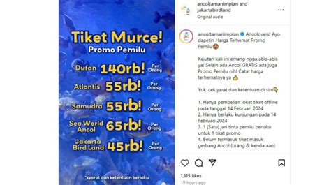 Promo Pemilu Di Destinasi Wisata Ancol Tmii Hingga Taman Safari