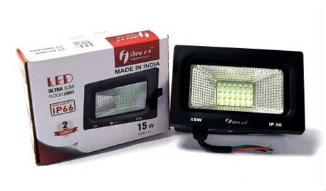 Aluminium Pure White W Led Flood Light Model Name Number Ibra