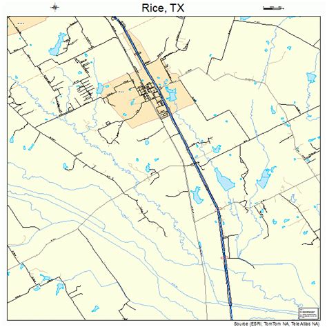 Rice Texas Map