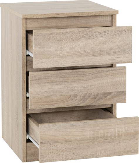 Malvern Drawer Bedside Sonoma Oak Effect Seconique