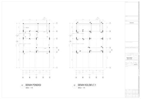 Gambar Kerja Cad 2d Arsitektur Interior Perijinan Pbg