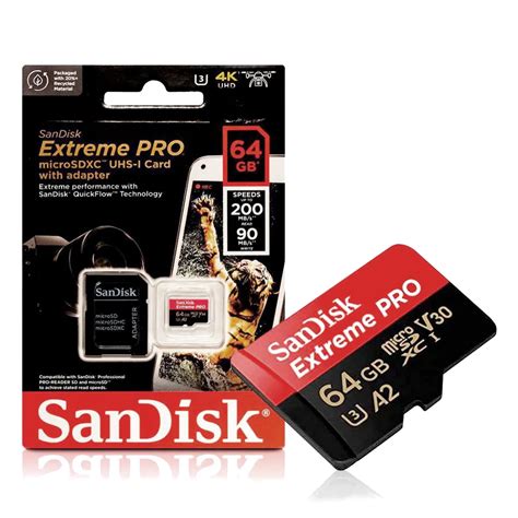 Cartão de Memória SanDisk Extreme Pro microSDXC 128Gb 200 90MB