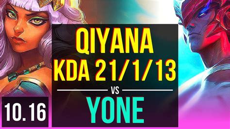 Qiyana Vs Yone Mid Kda Early Solo Kills Solo Kills