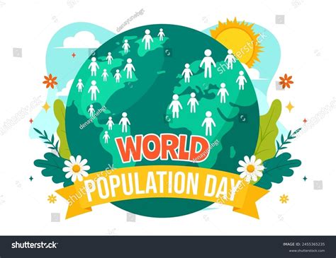 World Population Day Vector Illustration On Th Royalty Free Stock