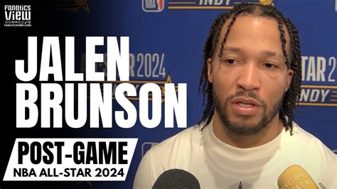 Jalen Brunson Talks First Nba All Star Experience Tyrese Maxey Growth