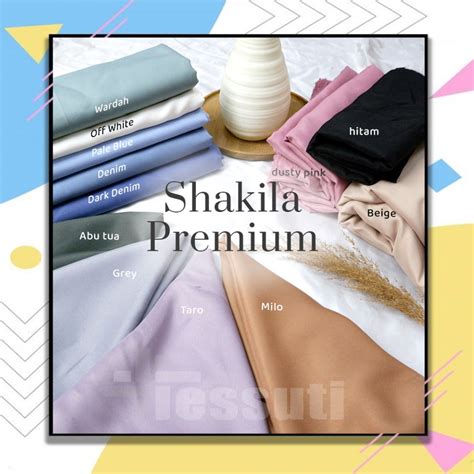 Jual Kain Shakila Premium Kain Sakila Lebar Meter Shopee Indonesia