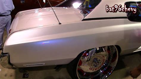 Pearl White 1973 Chevy Caprice Forgiato Donk On 30 Forgiatos 1080p