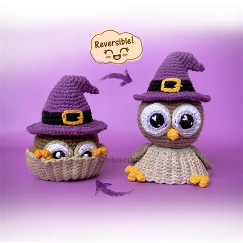 Reversible Owl Cupcake Amigurumi Pattern Amigurumi