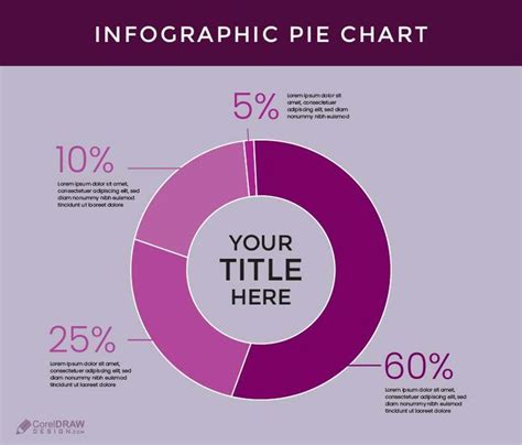 Corporate Flat Infographic Pie Chart Vector