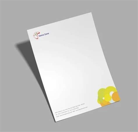 Glue Bound Bond Office Printed Letterhead Size A At Rs Piece In