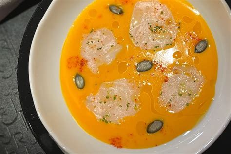 Pumpkin Veloute With Scallops