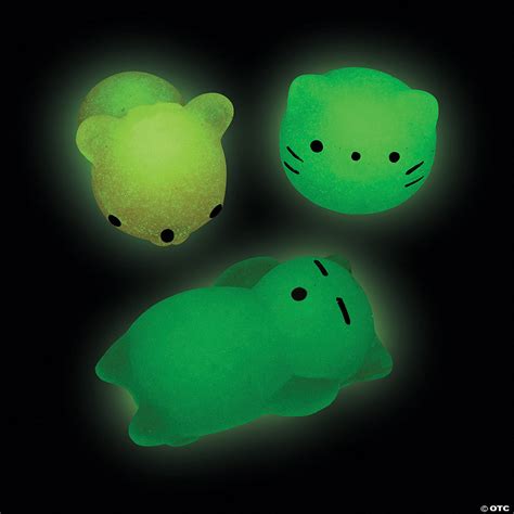 Glow In The Dark Mochi Squishies Pc