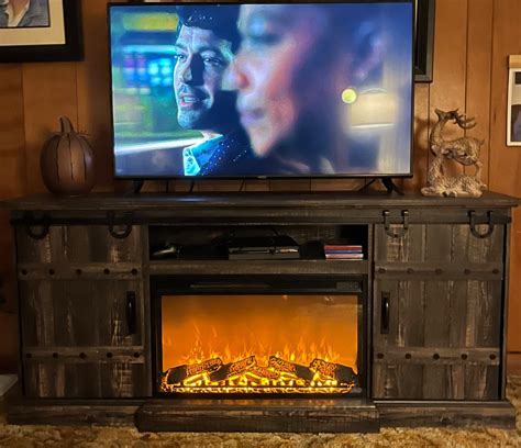 Mo Finance Okd Fireplace Tv Stand For Inch Tv Farmhouse