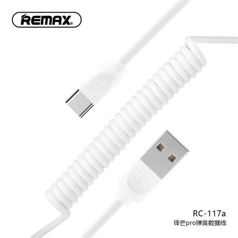 Cabo Usb Esprial Mola REMAX P Celular Android Ios Type Tipo C Xiaomi