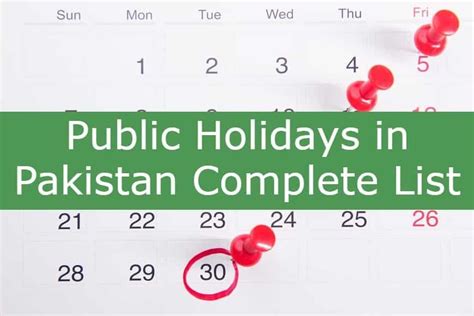 Public Holidays Pakistan List Lil Madlin