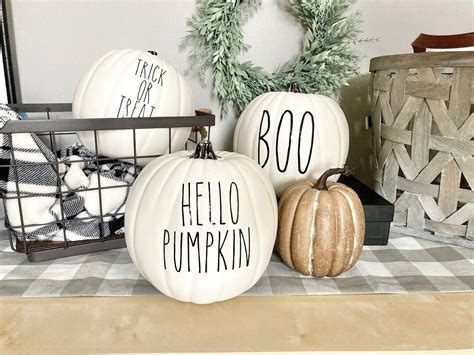 Farmhouse Fall Decor, Farmhouse Pumpkins, Pumpkin Decor, Rae Dunn ...