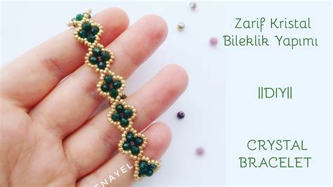 Zar F Kr Stal B Lekl K Yapimi Diy Crystal Bracelet Youtube