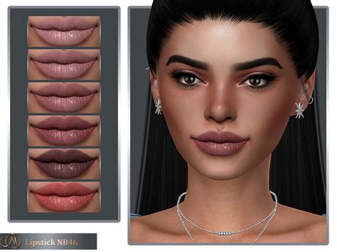 Lipstick NB46 By MSQSIMS Created For The Sims Emily CC Finds