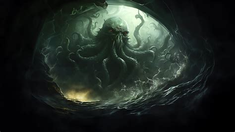 Cthulhu Fantasy Art 4K #2800j Wallpaper iPhone Phone