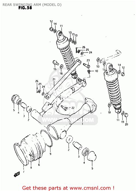 Suzuki GS850G 1982 Z USA E03 REAR SWINGING ARM MODEL D Buy