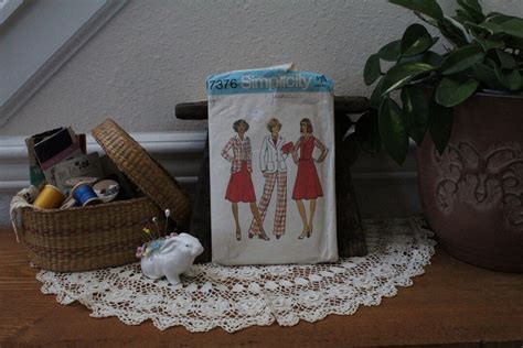 Vintage Simplicity 7376 Sewing Pattern Size 12 1976 Etsy