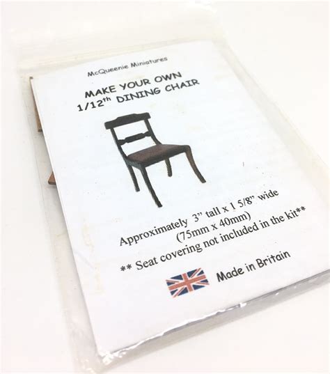 Dining Chair Kit Nicola Mascall Miniatures