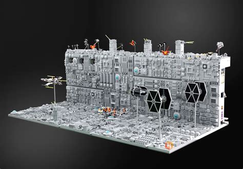 Super Detailed and Huge LEGO Diorama of The STAR WARS Death Star Trench ...