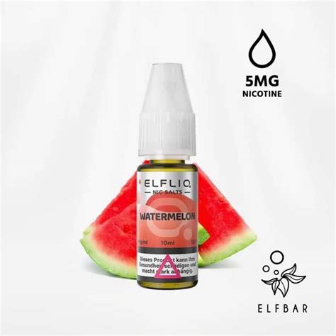 Elfliq Watermelon Wassermelon 5mg E Liquid By Elfbar