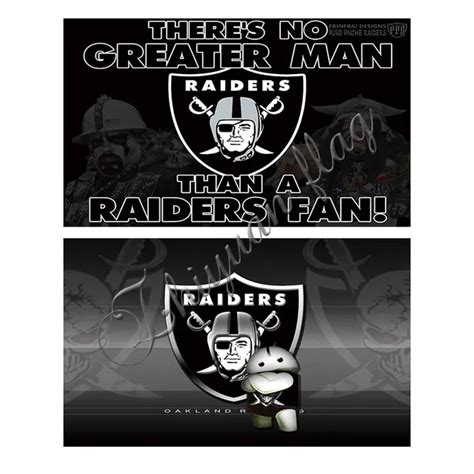 Oakland Raiders Flag 3ft X 5ft Polyester Las Vegas Raidersbanner