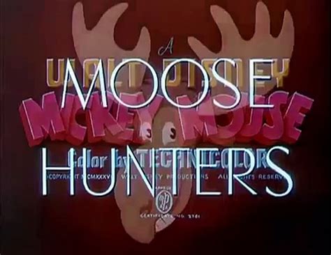 Mickey Mouse Moose Hunters Disney Cartoon Classic Hq Video