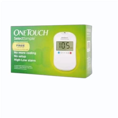 1 50 Mmol L One Touch Select Simple Blood Glucose Monitoring System