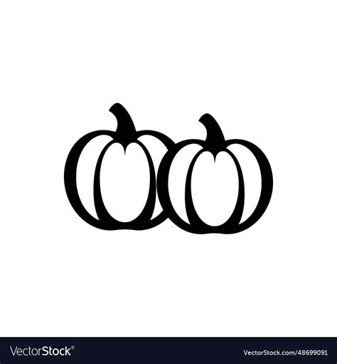 Halloween Pumpkins Icon Royalty Free Vector Image