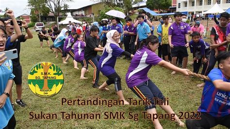 Pertandingan Tarik Tali Smk Sungai Tapang Youtube