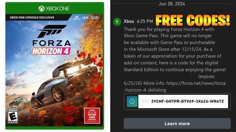 How To Get Forza Horizon Codes Right Now Free Xbox Youtube