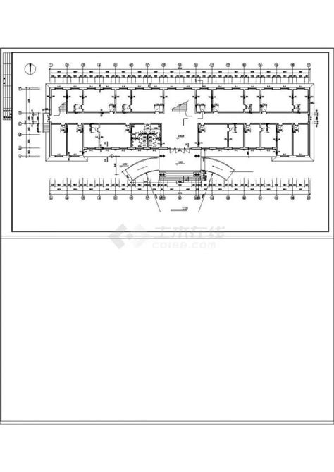 办公楼设计某地区4层办公楼建筑全套cad施工图纸办公建筑土木在线