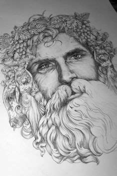 'Bacchus' - Composition Sketch V1 on Behance Art Pencil, Pencil Drawings, Pagan Art, Drawing ...