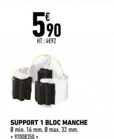 Support 1 Bloc Manche Brico Cash Avril 2022