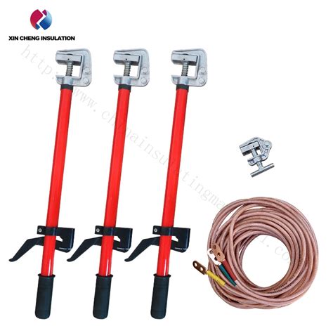 Telescopic High Voltage FRP Static Earthing Portable Earth Discharge