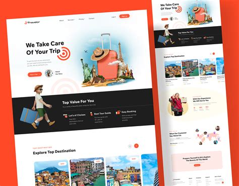 Travel website design :: Behance