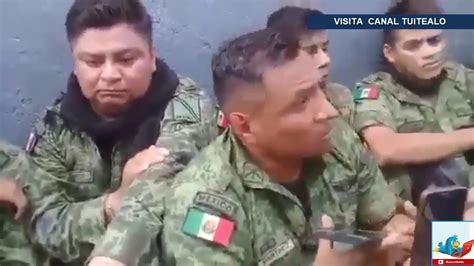 Desarman Retienen Y Exhiben A Elementos Del Ej Rcito En La Huacana