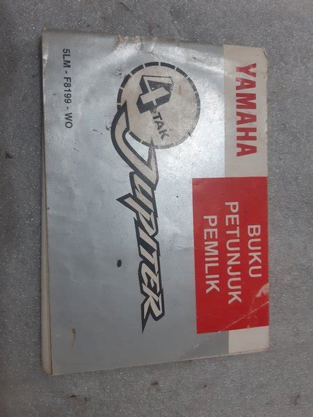 Jual Buku Petunjuk Pemilik Yamaha Jupiter Old Lama Original Di Lapak