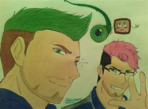 Markiplier and Jacksepticeye anime (surprise art) by DragonGoddess7 on ...