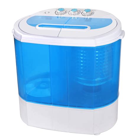 Homgarden Portable Compact 10lbs Capacity Dual Small Drying Combo Top Load Mini Twin Tub Washer