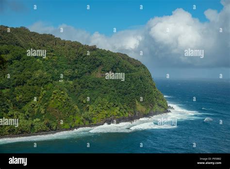 South Pacific Usa Hawaii Hawaiian Maui Hana Hana Highway Stock